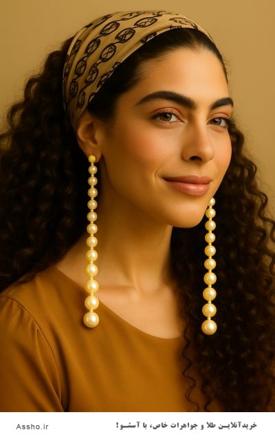 گوشواره مرواریدی طلا